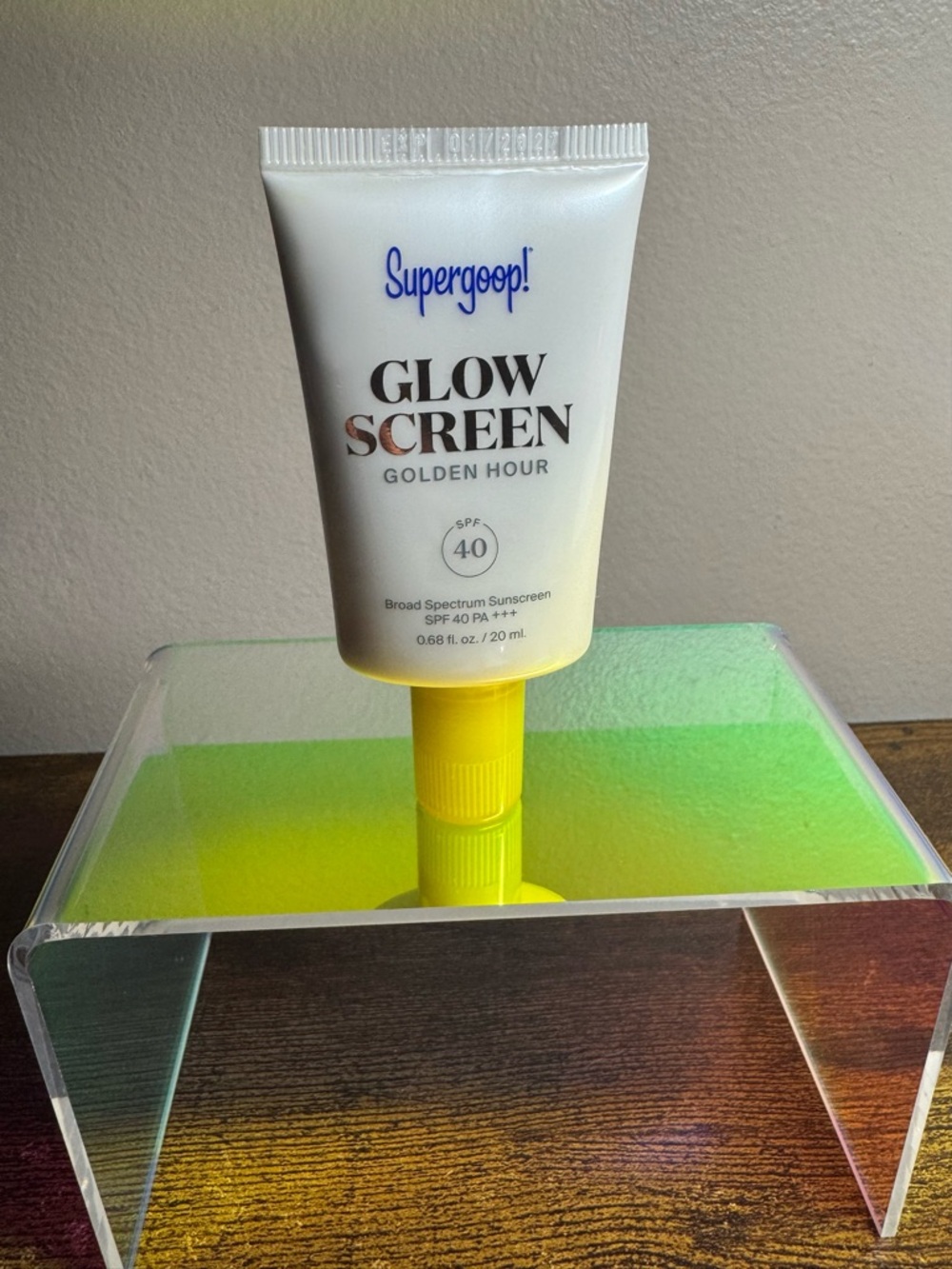 Supergoop Glowscreen SPF 40 golden hour Hydrating Tinted Primer Sunscreen 0.68f